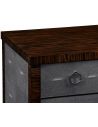 Faux macassar ebony & anthracite shagreen double chest.