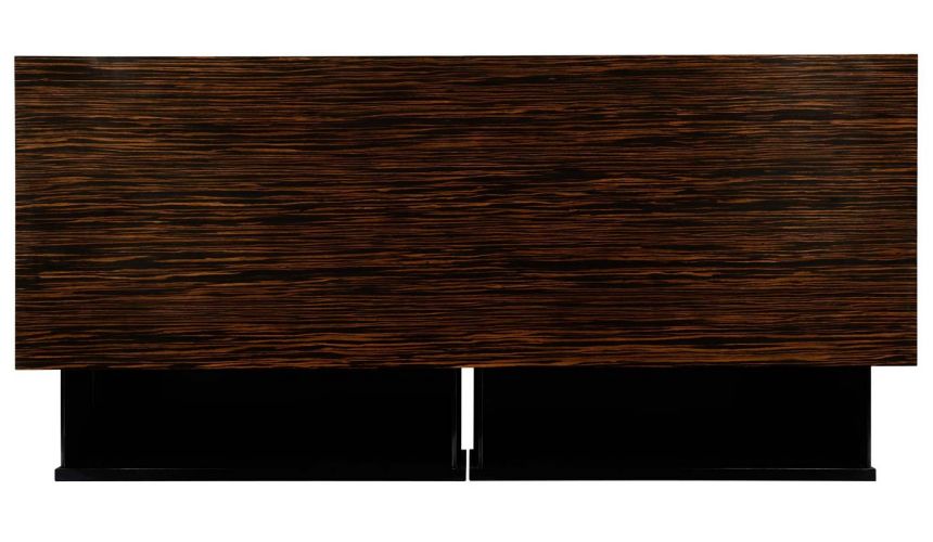 Faux macassar ebony & anthracite shagreen double chest.