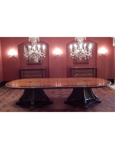 High end dining room table Italian furniture