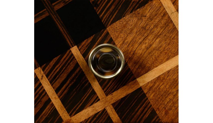 Inlaid Tartan low chest