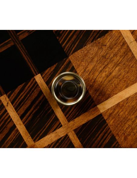 Inlaid Tartan low chest