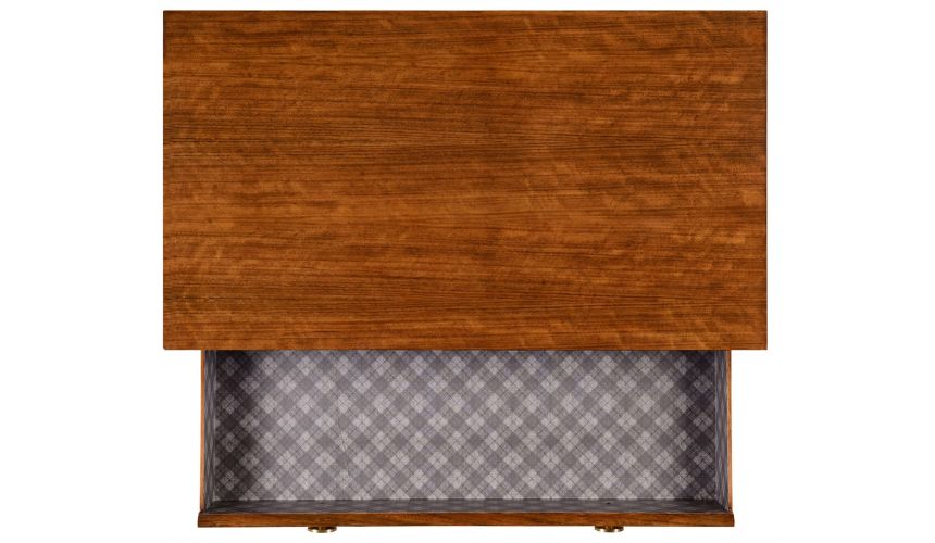 Inlaid Tartan low chest