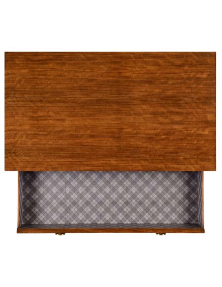 Inlaid Tartan low chest