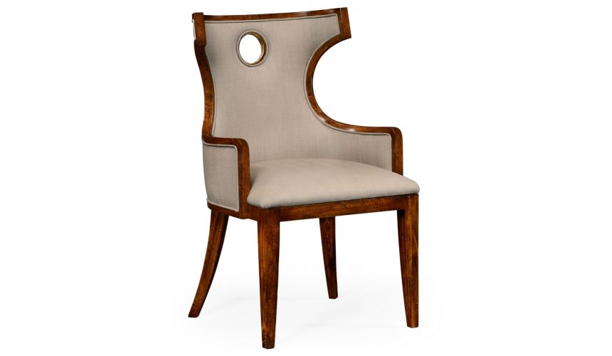 Greek revival Biedermeier mahogany armchair.