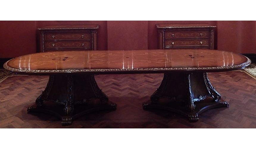 1 Custom High End Dining Room Table, Custom Wooden Dining Room Tables