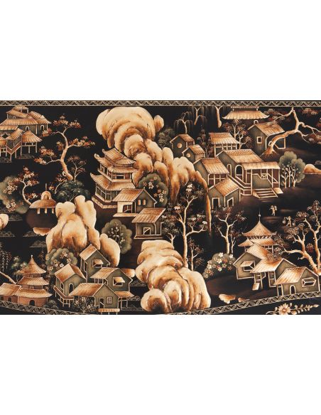 Chinoiserie landscapes and floral details