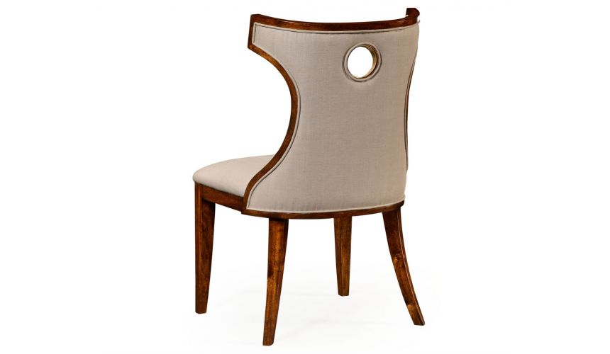 Greek revival Biedermeier mahogany side chair.