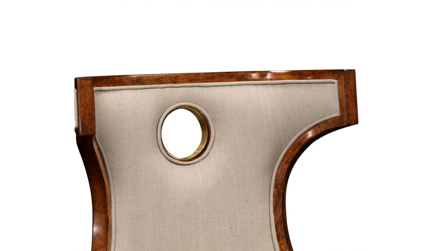 Greek revival Biedermeier mahogany side chair.