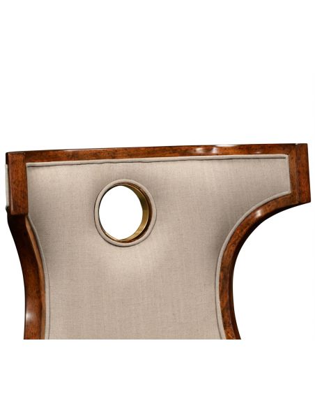 Greek revival Biedermeier mahogany side chair.