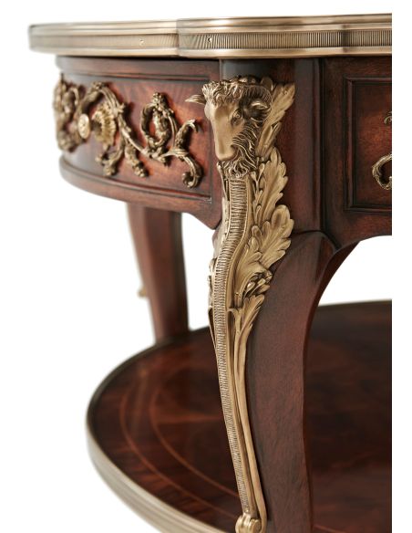 ROUND CAPITAL COCKTAIL TABLE