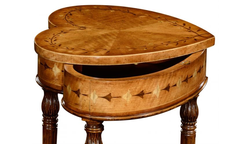 Sheraton style "heart" work box