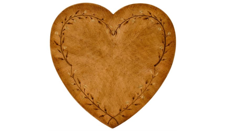 Sheraton style "heart" work box