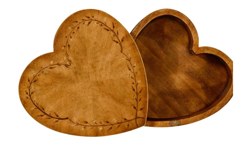 Sheraton style "heart" work box