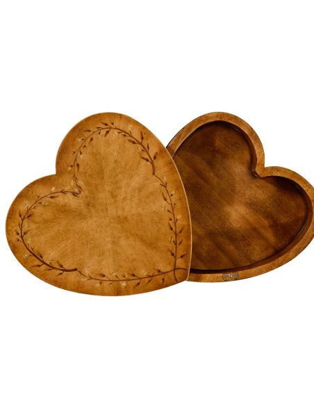 Sheraton style "heart" work box