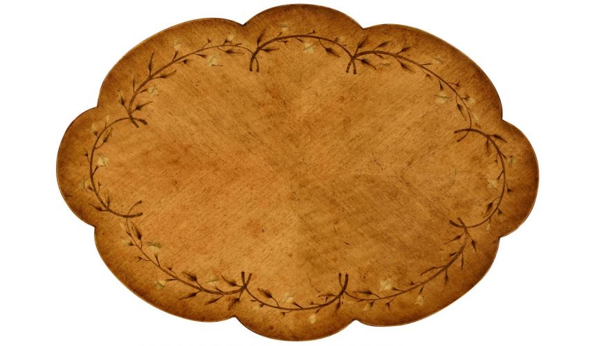 Sheraton style lobed work box.