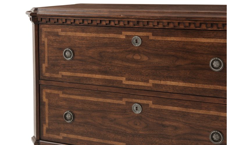 Classic details on chest of drawers
