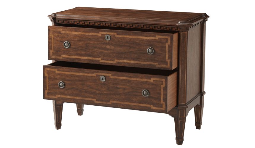 Classic details on chest of drawers