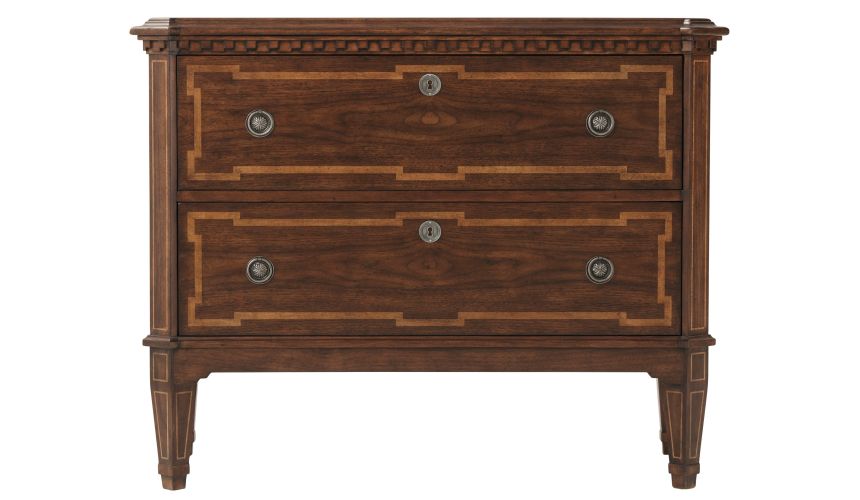 Classic details on chest of drawers