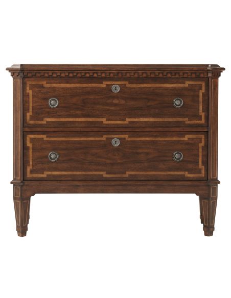 Classic details on chest of drawers