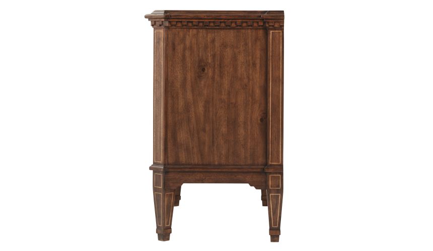 Classic details on chest of drawers