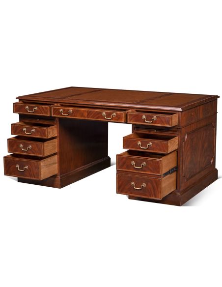 Crotch Mahogany Writing Desk Different 2