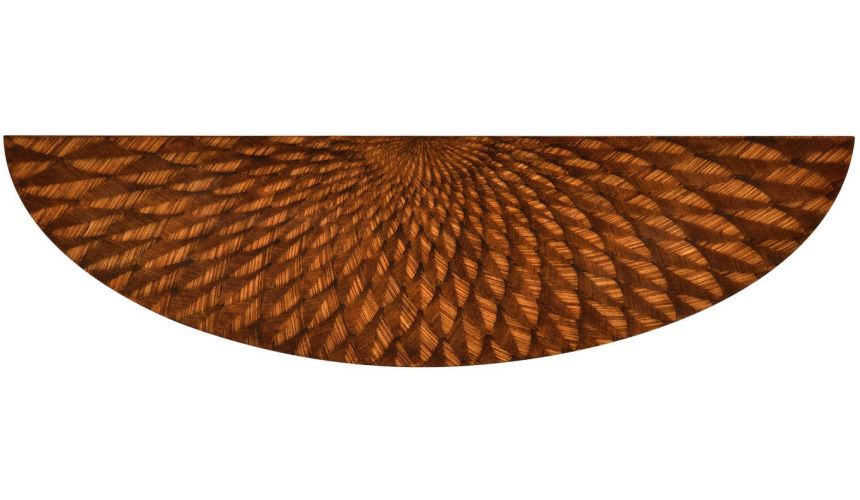 Console & Sofa Tables Semi circular console with feather inlay