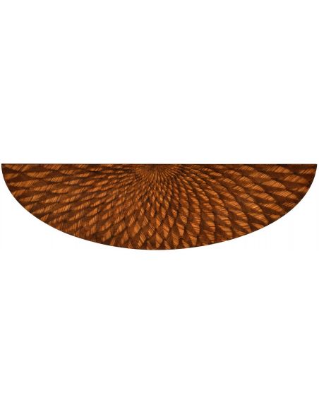 Console & Sofa Tables Semi circular console with feather inlay