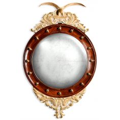 Mirrors, Screens, Decrative Pannels Round \\"eagle\\" mirror with gilded frame