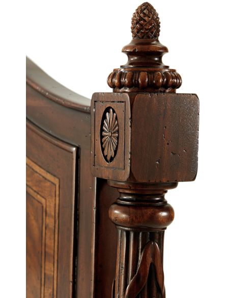 Formal bed with fine details