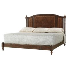 Formal bed with fine details and craftsmanship