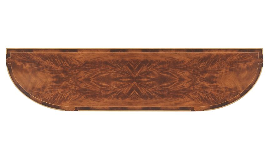 Bow-front buffet sideboard