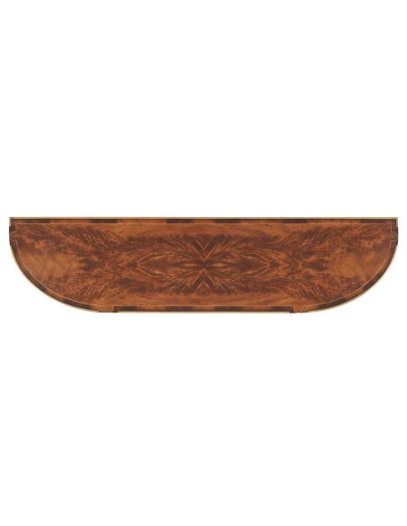 Bow-front buffet sideboard