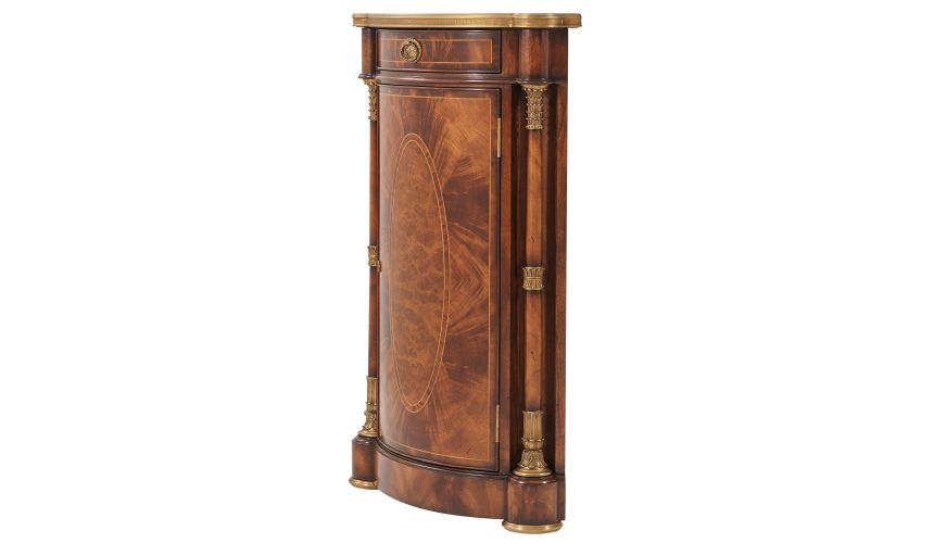 Bow-front buffet sideboard
