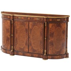 Bow-front buffet sideboard