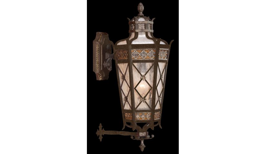 Lighting Medium top wall mount of solid brass