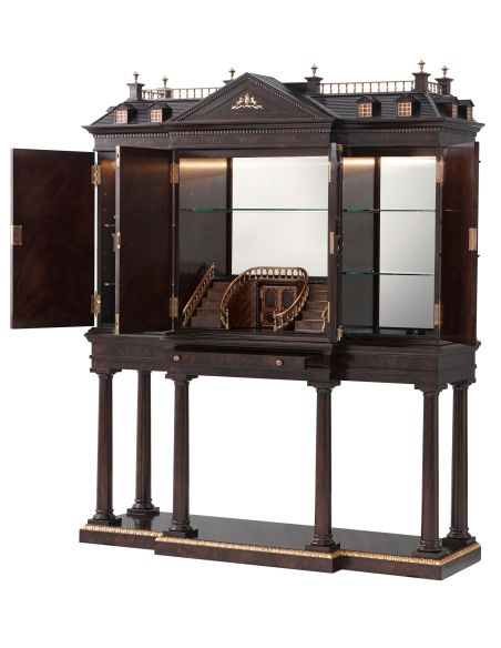 Exquisitely crafted bar cabinet