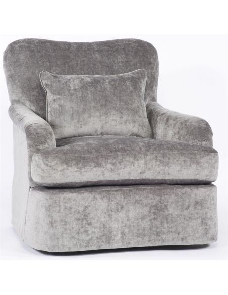 Grey Comfy Swivel Chair,