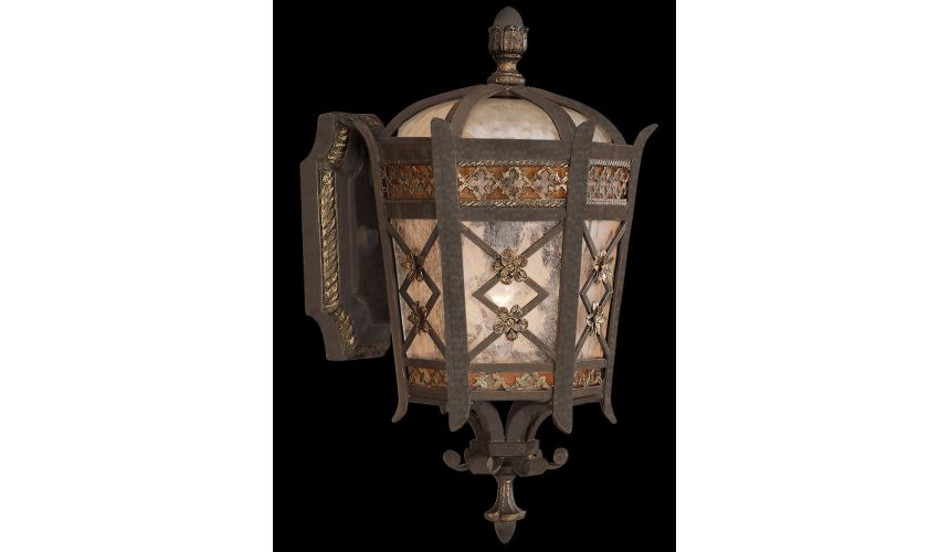 Lighting Extra small top wall mount of solid brass