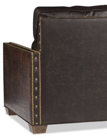 Luxury Leather & Upholstered Furniture Square Shaped Leather Chair