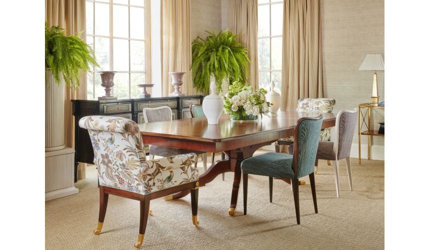 An attention-grabbing dining table