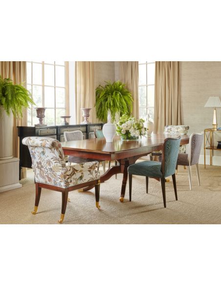 An attention-grabbing dining table