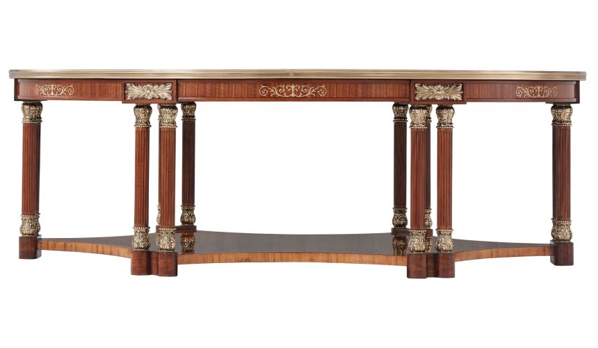 Classic cocktail table with mother of pearl