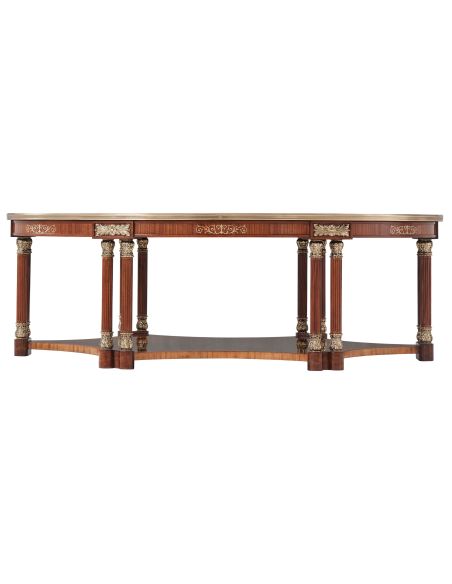 Classic cocktail table with mother of pearl
