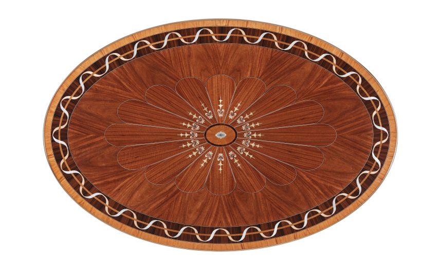 Classic cocktail table with mother of pearl