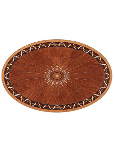 Classic cocktail table with mother of pearl