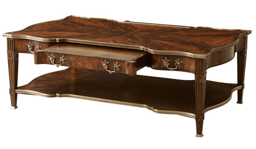 Coffee table serpentine shape