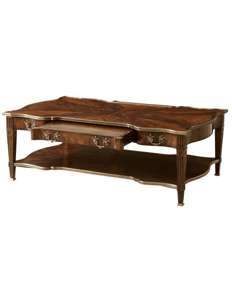 Coffee table serpentine shape