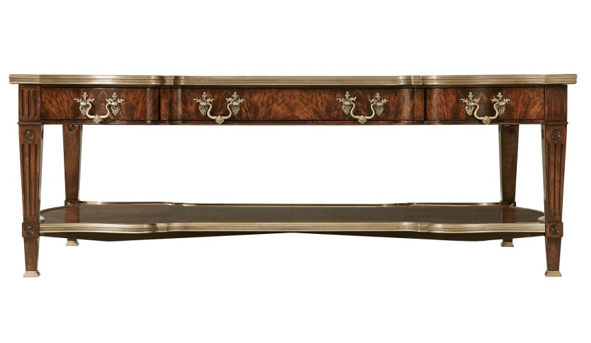 Coffee table serpentine shape