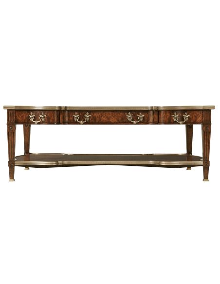 Coffee table serpentine shape