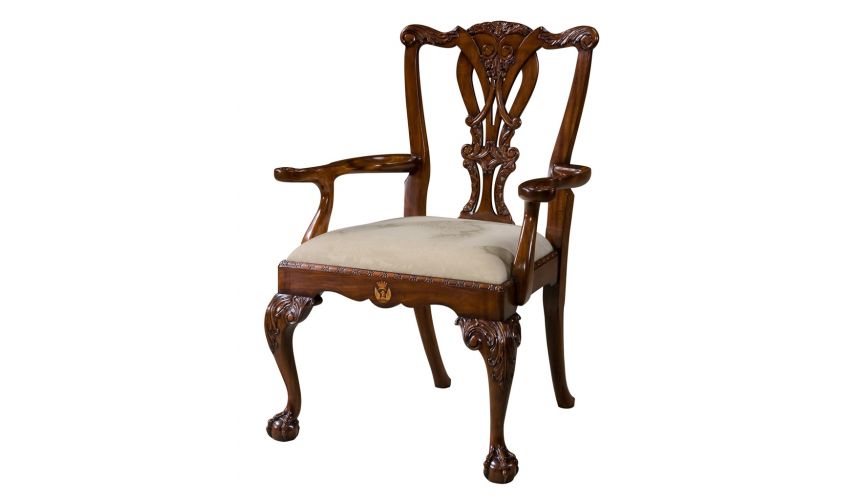 Mahogany Chippendale Arm Chair, Chippendale Arm Chair